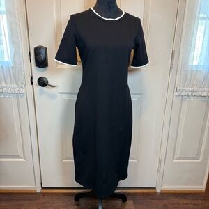Sonnet James A Play Ponte Dress in Black Size S 1/2 Sleeves